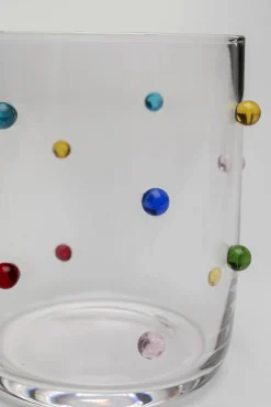 Sale KARE Design Szklanka transparentna wzór kolorowe kulki 300 ml - KARE