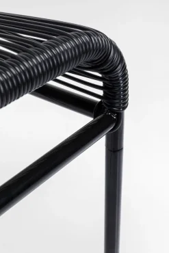 Clearance KARE Design Taboret - podnóżek ogrodowy Acapulco 40x40 cm czarny - KARE