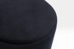 Sale KARE Design Taboret Cherry Ø35 cm czarny podstawa złota - KARE