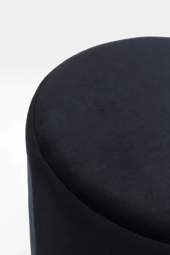 Sale KARE Design Taboret Cherry Ø35 cm czarny podstawa złota - KARE