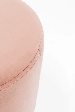 Online KARE Design Taboret Cherry Ø35x42 cm łososiowy podstawa złota - KARE