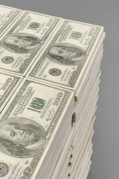 Hot KARE Design Taboret Dollar 28x38 cm biały - KARE