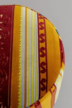 Hot KARE Design Taboret okrągły kolorowy z czarną podstawą Ø36 cm - KARE