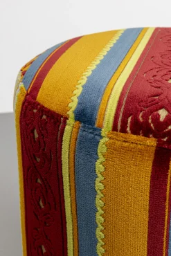 Hot KARE Design Taboret okrągły kolorowy z czarną podstawą Ø36 cm - KARE