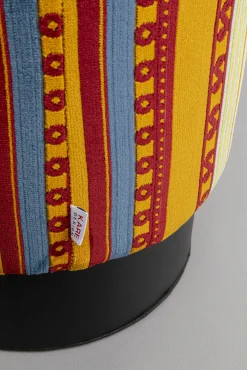 Hot KARE Design Taboret okrągły kolorowy z czarną podstawą Ø36 cm - KARE