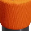 Fashion KARE Design Taboret okrągły tapicerowany pomarańczowy podstawa czarna Ø35x42 cm - KARE
