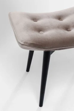 Clearance KARE Design Taboret Vicky Velvet 48x37 cm szary - KARE