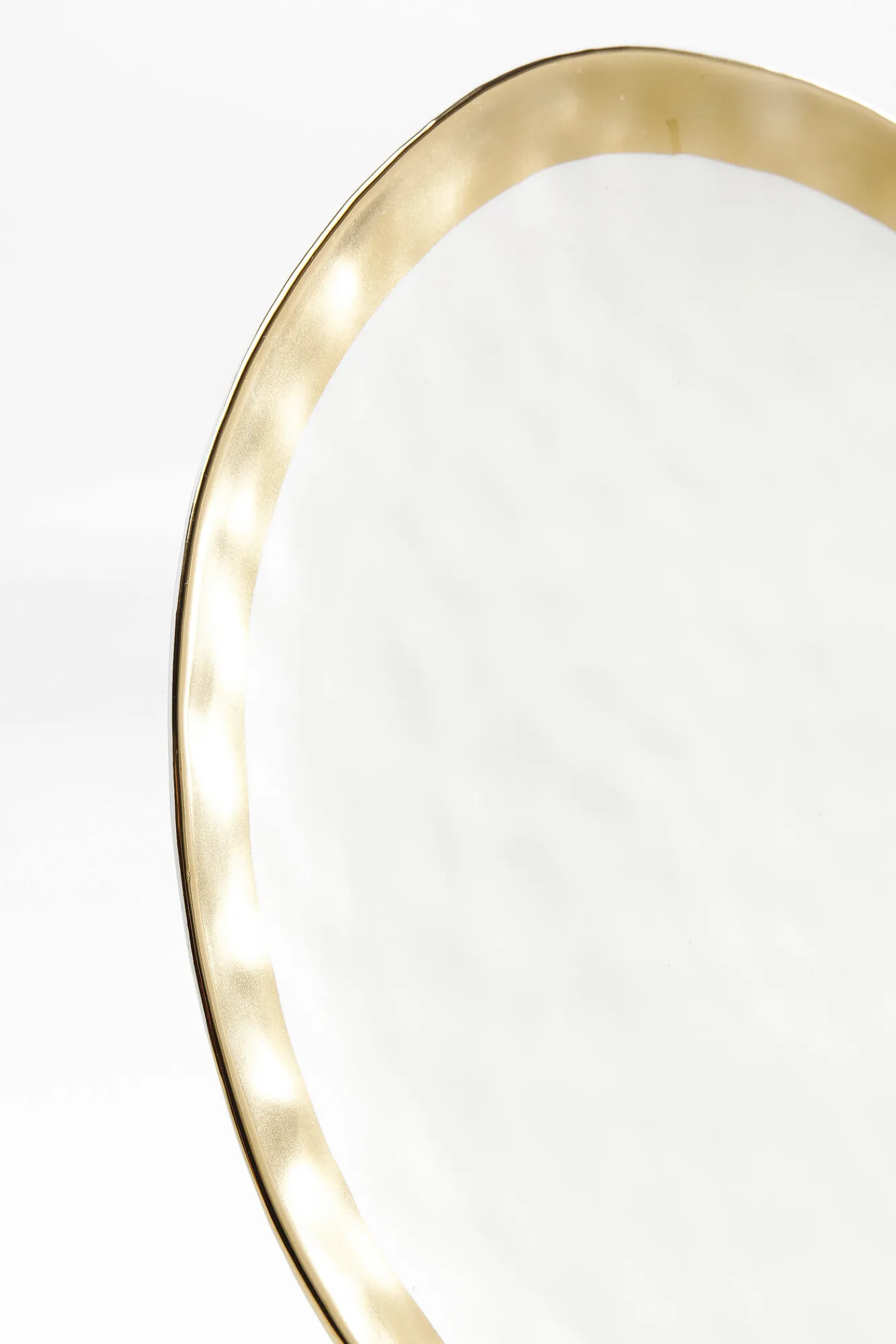 Hot KARE Design Talerz Bell ∅31 cm biało-złoty - KARE