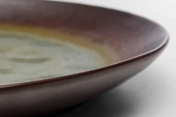 Fashion KARE Design Talerz deserowy fioletowo-zielony kamionka Ø22 cm - KARE