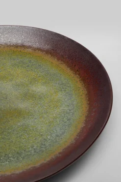 Fashion KARE Design Talerz deserowy fioletowo-zielony kamionka Ø22 cm - KARE