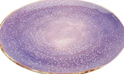 Sale KARE Design Talerz deserowy fioletowy Ø21 cm ceramika - KARE