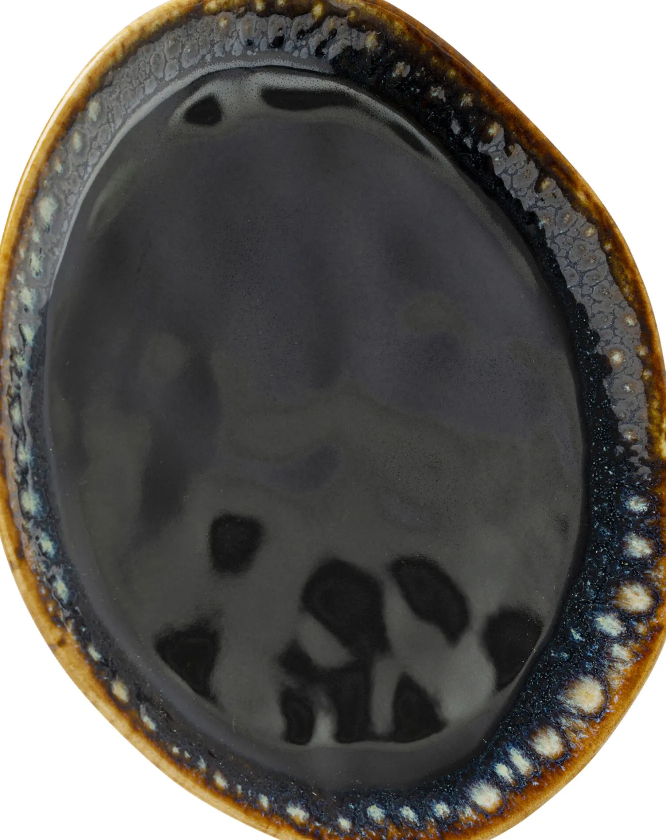 Discount KARE Design Talerz deserowy kamionkowy ciemnoniebieski Ø20 cm - KARE