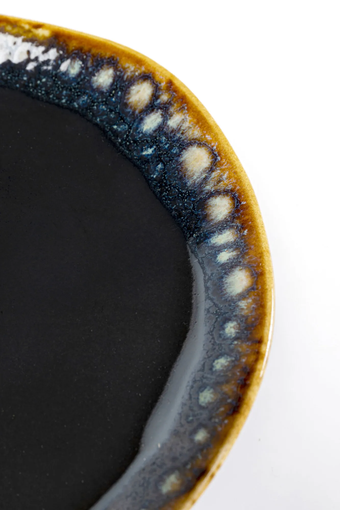 Discount KARE Design Talerz deserowy kamionkowy ciemnoniebieski Ø20 cm - KARE