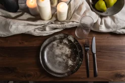 Hot KARE Design Talerz deserowy Savannah Ø20 cm brązowo-szary - KARE