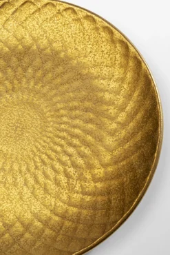 Outlet KARE Design Talerz deserowy z porcelany złoty Ø20 cm - KARE