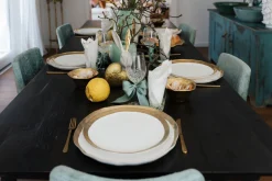 New KARE Design Talerz do serwowania Bell Ø38 cm biało-złoty - KARE