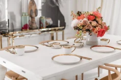 New KARE Design Talerz do serwowania Bell Ø38 cm biało-złoty - KARE