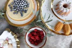 New KARE Design Talerz do serwowania Bell Ø38 cm biało-złoty - KARE