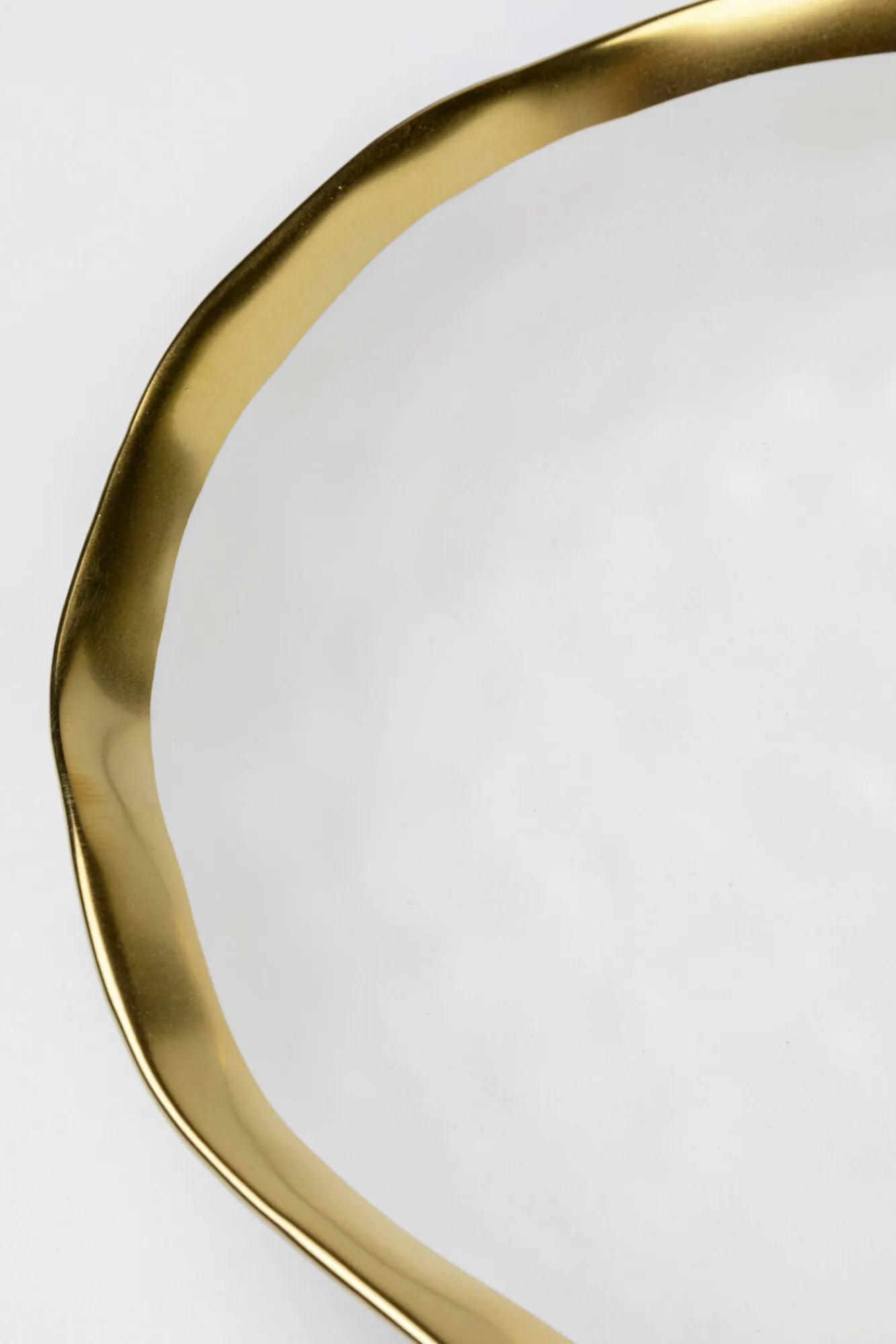 Outlet KARE Design Talerz głęboki biało-złoty ceramika Ø20 cm - KARE