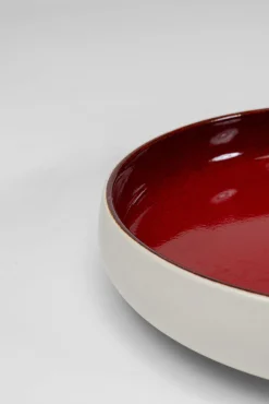 Best KARE Design Talerz głęboki czerwony porcelana Ø21 cm - KARE