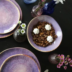 Clearance KARE Design Talerz głęboki fioletowy Ø21 cm ceramika - KARE