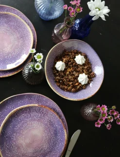 Clearance KARE Design Talerz głęboki fioletowy Ø21 cm ceramika - KARE