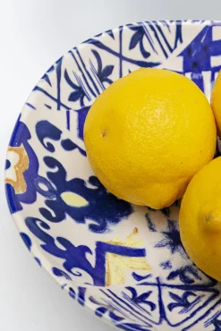 Clearance KARE Design Talerz głęboki Fresco Ø21 cm biało-niebieski - KARE