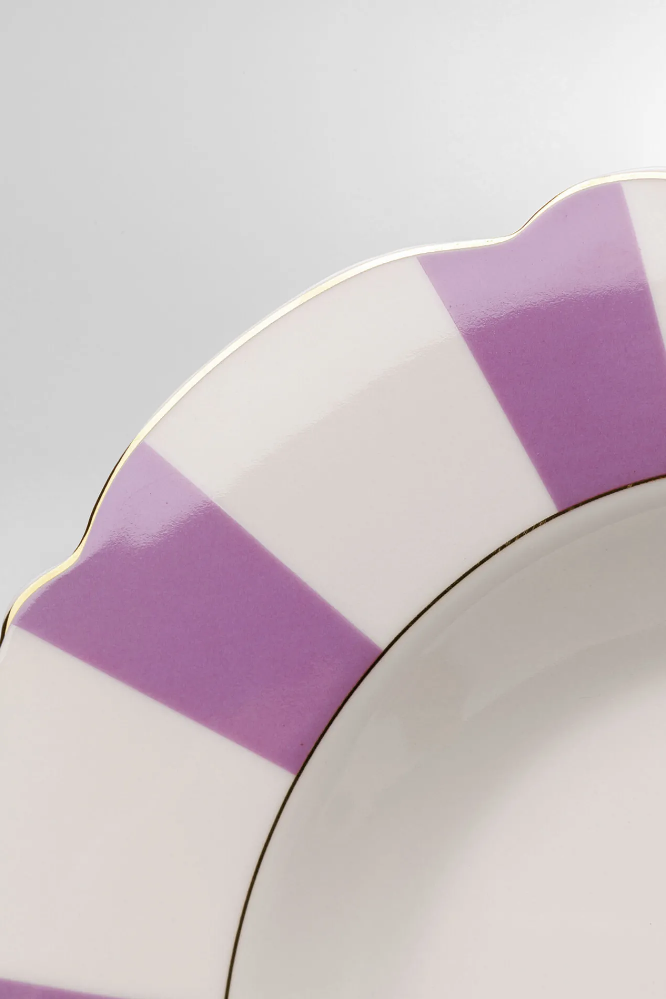Outlet KARE Design Talerz głęboki Harlequin fioletowy Ø23cm - KARE