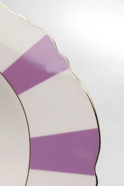 Outlet KARE Design Talerz głęboki Harlequin fioletowy Ø23cm - KARE
