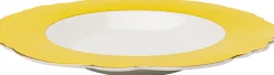 Online KARE Design Talerz głęboki Harlequin żółty Ø23cm - KARE