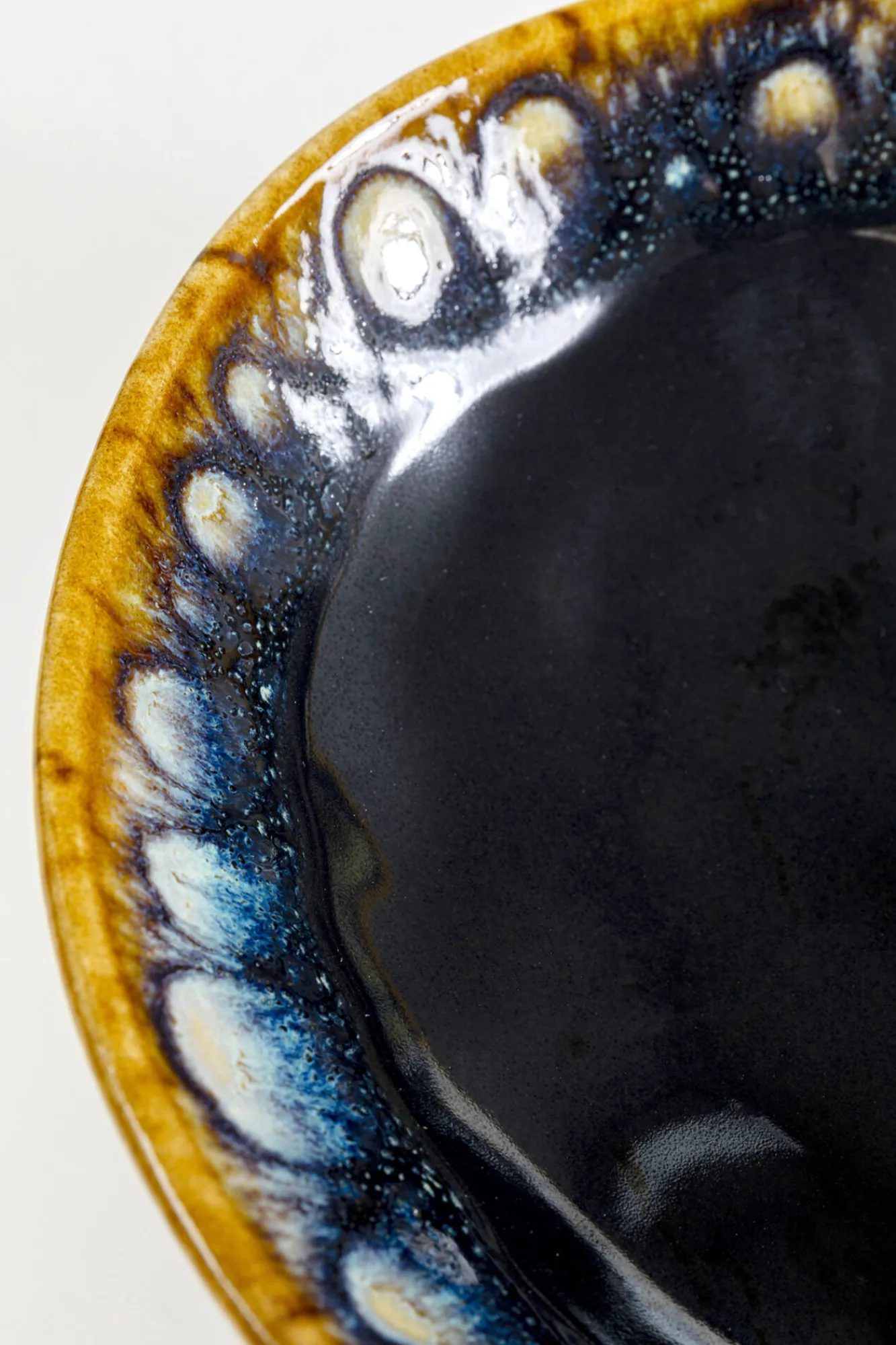 Outlet KARE Design Talerz głęboki kamionkowy ciemnoniebieski Ø20 cm 835 ml - KARE