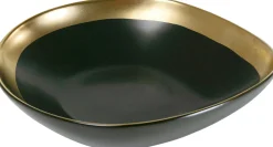 Clearance KARE Design Talerz głęboki Vibrations 19x19 cm grafitowo-złoty - KARE