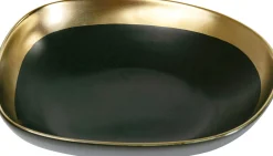 Clearance KARE Design Talerz głęboki Vibrations 19x19 cm grafitowo-złoty - KARE