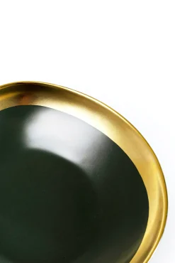 Clearance KARE Design Talerz głęboki Vibrations 19x19 cm grafitowo-złoty - KARE