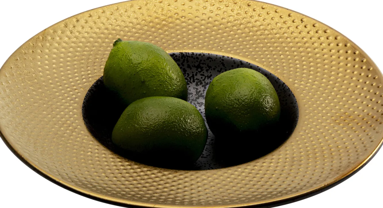 Hot KARE Design Talerz głęboki z porcelany czarno-złoty Ø22 cm - KARE