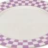 Fashion KARE Design Talerz Harlequin fioletowy Ø21cm - KARE