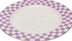Fashion KARE Design Talerz Harlequin fioletowy Ø21cm - KARE