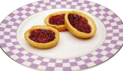 Fashion KARE Design Talerz Harlequin fioletowy Ø21cm - KARE