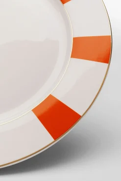 Online KARE Design Talerz Harlequin pomarańczowy Ø27cm - KARE