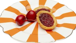 Sale KARE Design Talerz Harlequin pomarańczowy Ø22cm - KARE