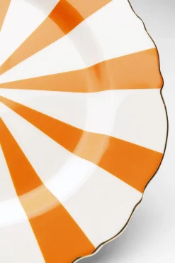 Sale KARE Design Talerz Harlequin pomarańczowy Ø22cm - KARE