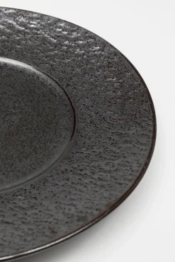 Clearance KARE Design Talerz obiadowy czarny kamionkowy Ø27 cm - KARE