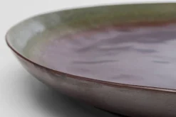 Outlet KARE Design Talerz obiadowy fioletowo-zielony kamionka Ø27 cm - KARE