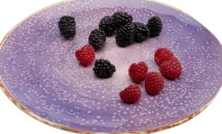 Online KARE Design Talerz obiadowy fioletowy Ø26 cm ceramika - KARE