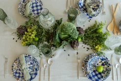 Clearance KARE Design Talerz obiadowy Fresco Ø26 cm biało-niebieski - KARE