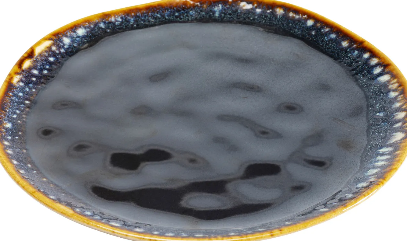 Hot KARE Design Talerz obiadowy kamionkowy ciemnoniebieski Ø26 cm - KARE