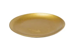 Outlet KARE Design Talerz obiadowy z porcelany złoty Ø26 cm - KARE