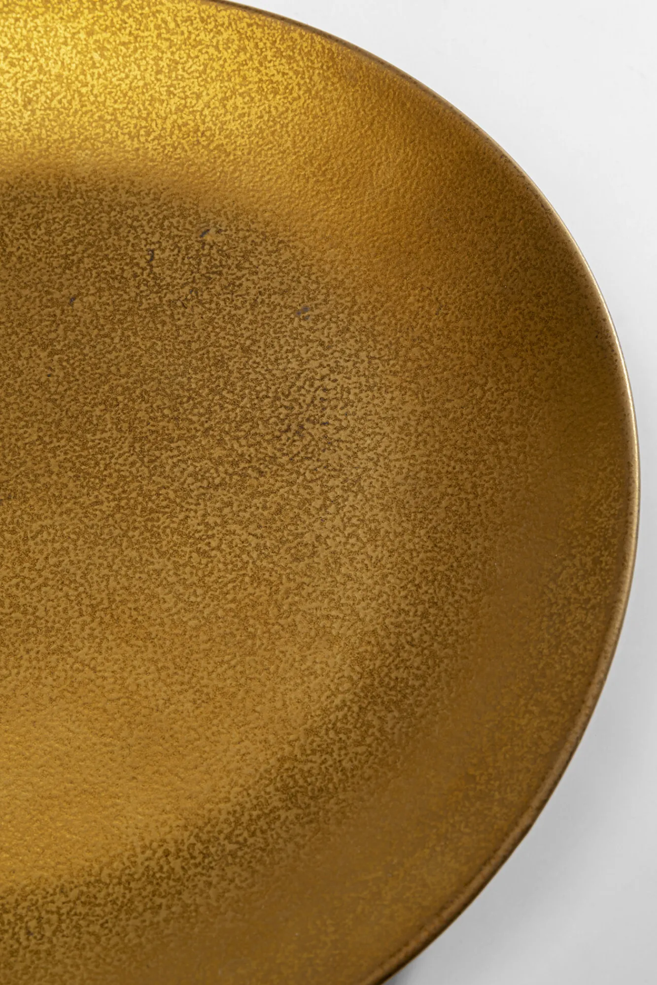 Outlet KARE Design Talerz obiadowy z porcelany złoty Ø26 cm - KARE