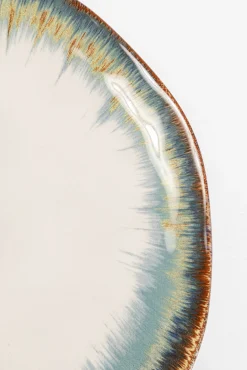 Best KARE Design Talerz Organic ∅20 cm biało-niebieski - KARE