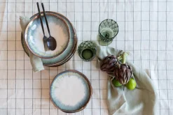 Best KARE Design Talerz Organic ∅20 cm biało-niebieski - KARE